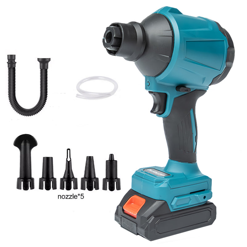 50000RPM Cordless Dust Blower Air Blower Inflatable Pumping With 2 Battery